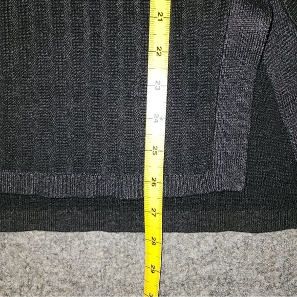 SMARTWOOL Womens Black Shadow Pine V-Neck Rib/Ribbed Sweater Size XL Cozy Warm - Picture 8 of 11